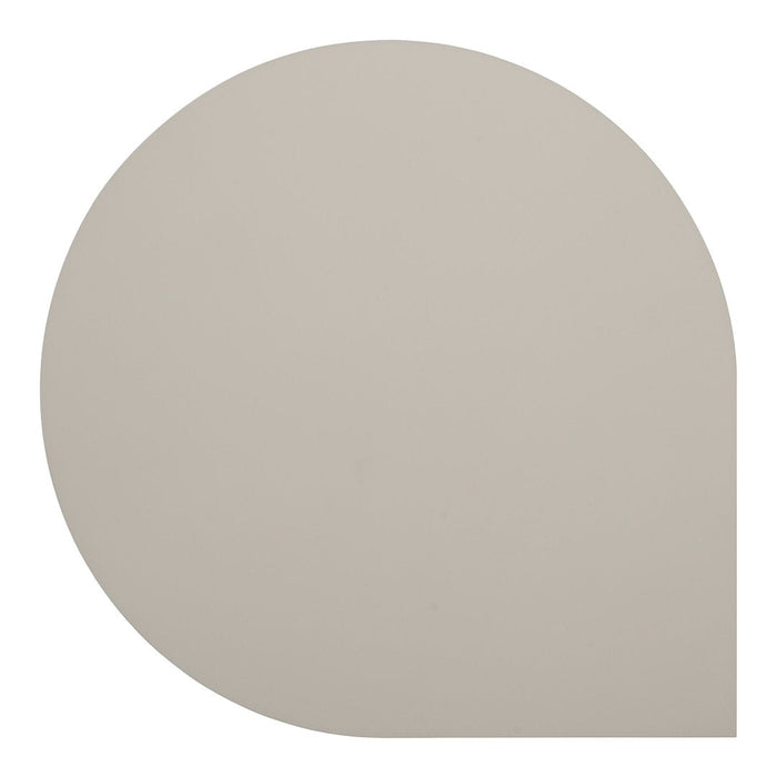 Light beige half-circle with a smooth, matte finish. Ideal for modern, minimalist designs.