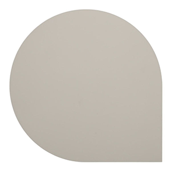 Light beige circular wall art with a smooth matte finish and modern design, perfect for contemporary decor.