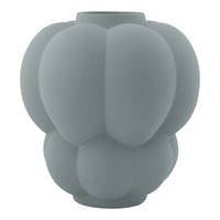Light gray decorative vase with a unique textured, bubbly pattern for a modern touch.