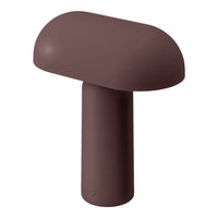Brown mushroom-shaped decorative item with a smooth matte finish and simple design. Ideal for modern decor.