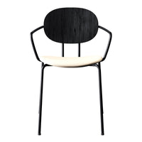 Piet Hein Chair w/ Armrest - Seat Upholstered