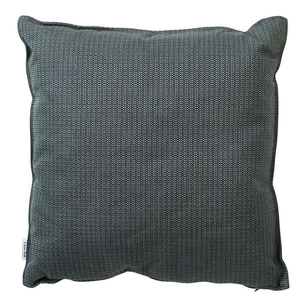 Textured dark green pillow with a subtle geometric pattern in lighter green tones. Perfect for modern decor.