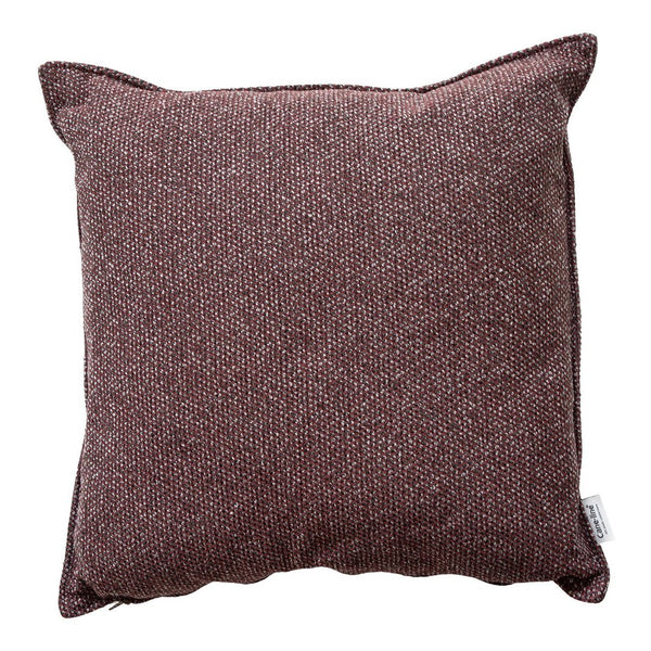 Textured burgundy pillow with a subtle heather pattern, perfect for adding warmth and style to any space.