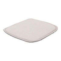 Light beige square cushion with a subtle quilted pattern, perfect for adding a soft touch to any space.