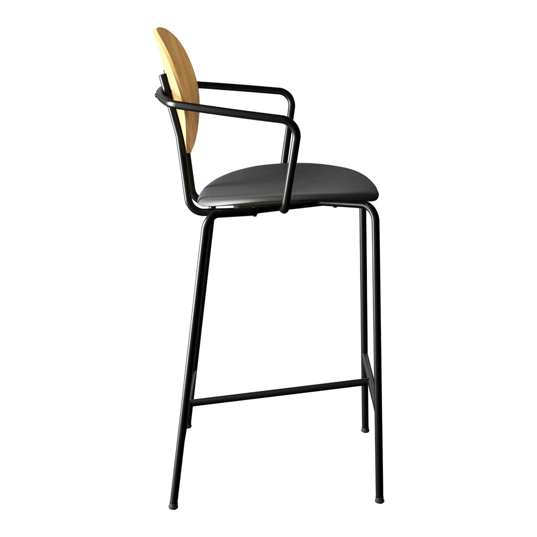 Piet Hein Counter Chair w/ Armrest - Seat Upholstered