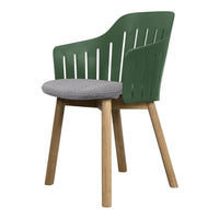 Choice Outdoor Chair - Wood Base - w/ Seat Cushion