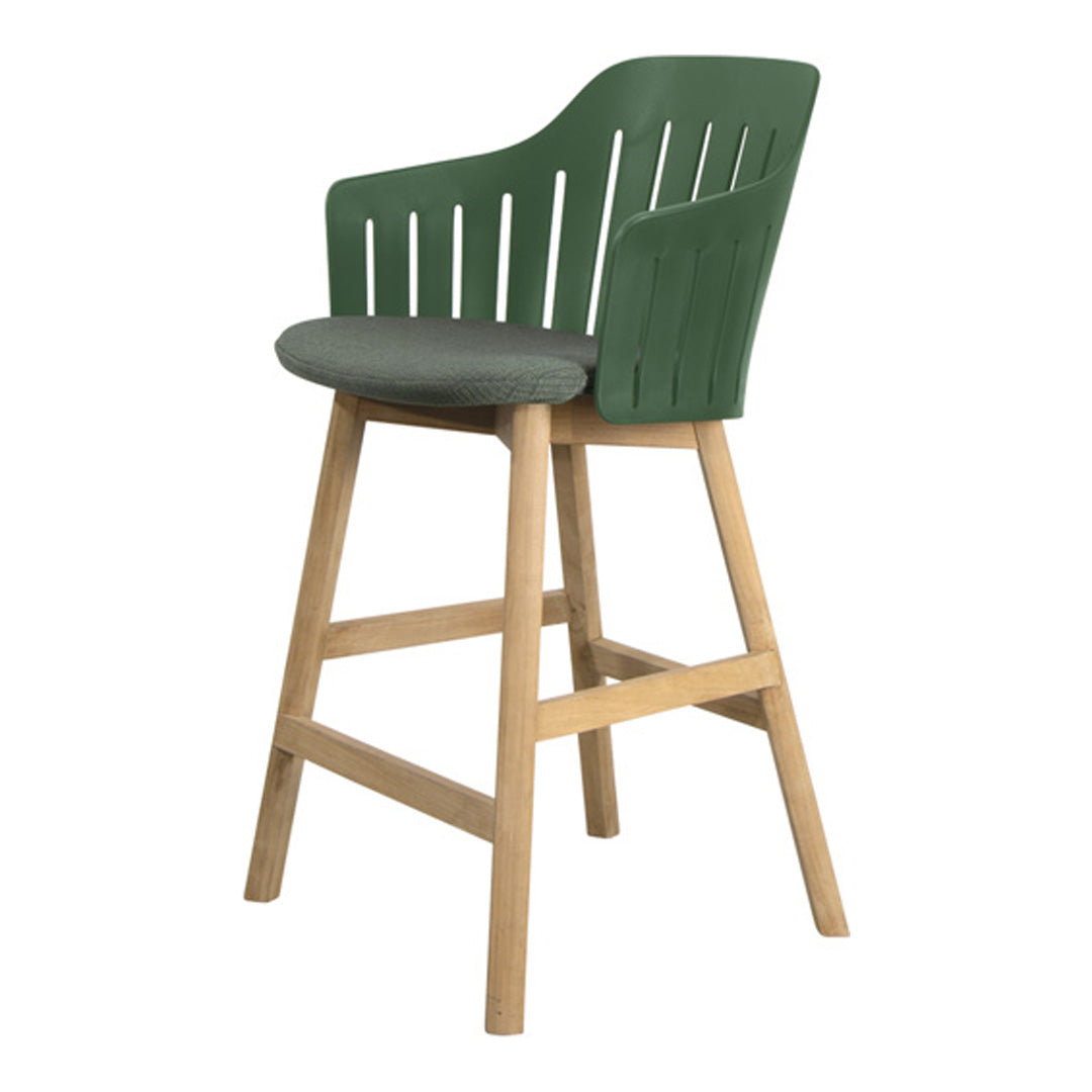 Choice Outdoor Counter Chair - Wood Base - w/ Seat Cushion
