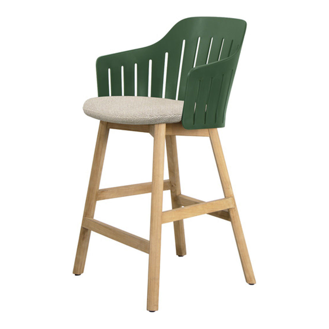 Choice Outdoor Counter Chair - Wood Base - w/ Seat Cushion