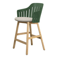 Choice Outdoor Counter Chair - Wood Base - w/ Seat Cushion