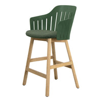Choice Outdoor Counter Chair - Wood Base - w/ Seat Cushion