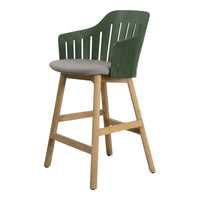 Choice Outdoor Counter Chair - Wood Base - w/ Seat Cushion