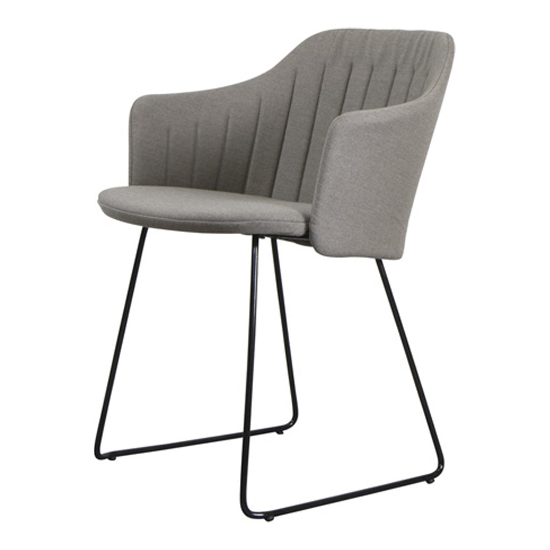 Choice Outdoor Chair - Sled Base - w/ Back and Seat Cushion