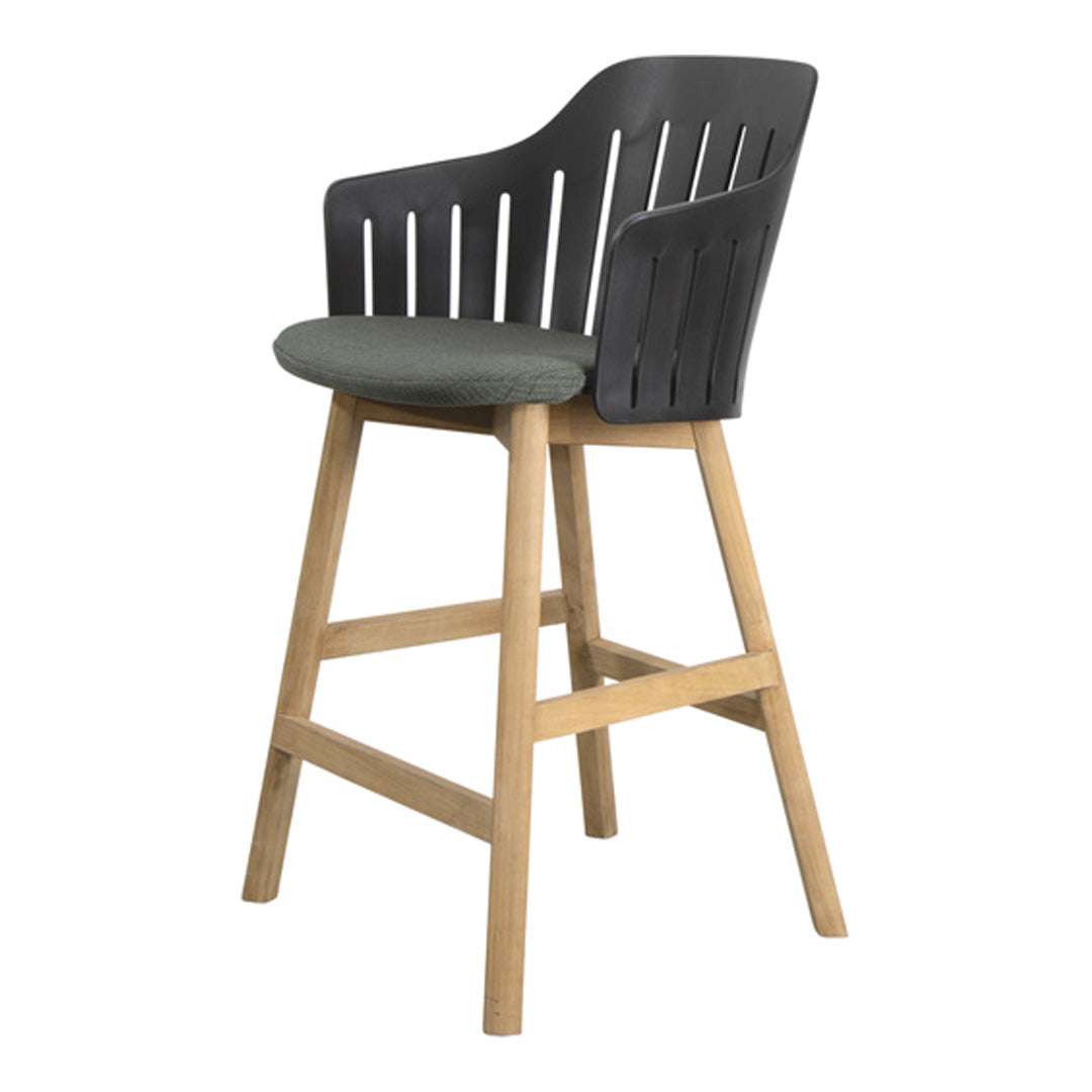 Choice Outdoor Counter Chair - Wood Base - w/ Seat Cushion