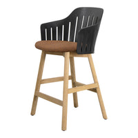 Choice Outdoor Counter Chair - Wood Base - w/ Seat Cushion