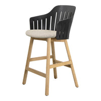 Choice Outdoor Counter Chair - Wood Base - w/ Seat Cushion