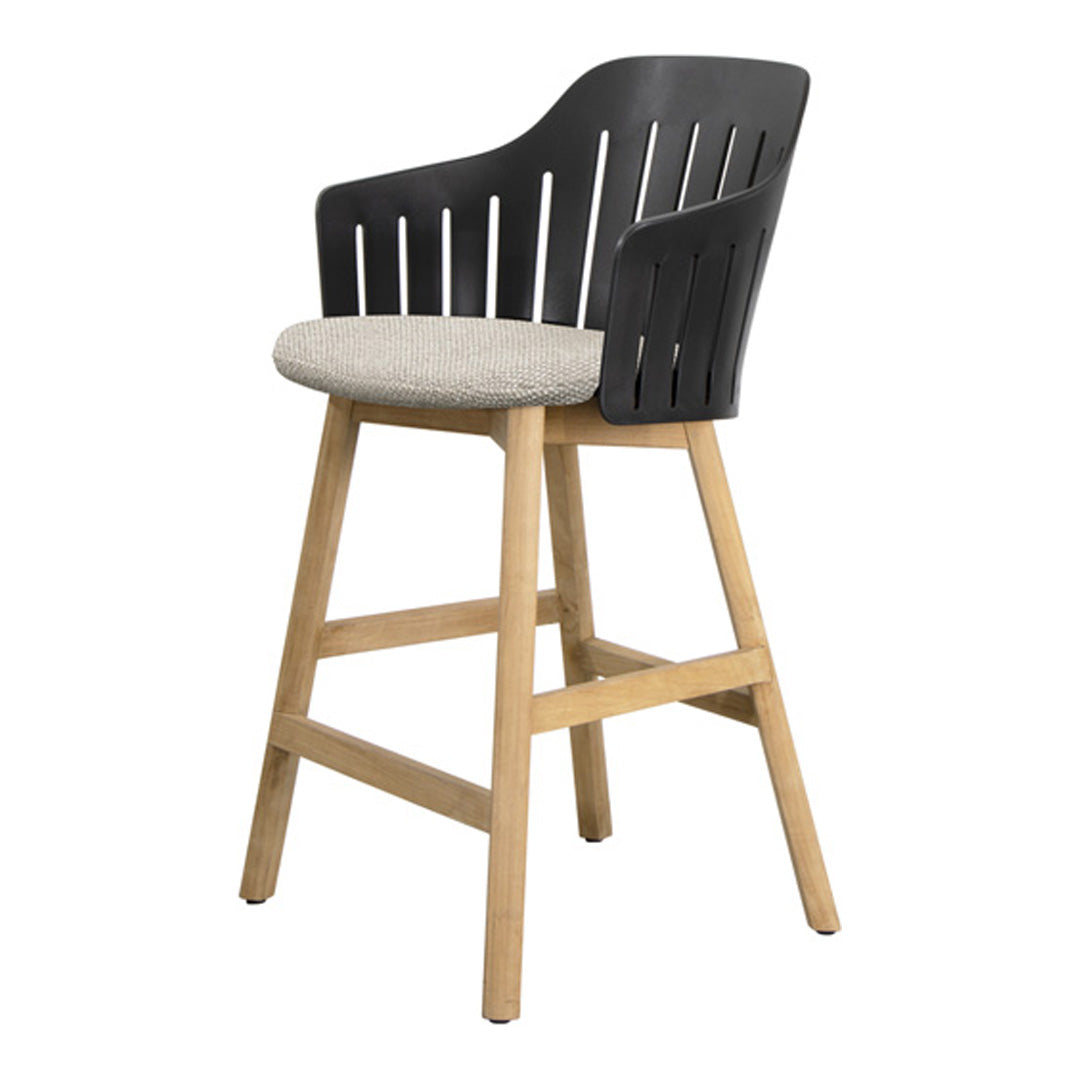 Choice Outdoor Counter Chair - Wood Base - w/ Seat Cushion