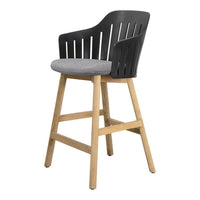Choice Outdoor Counter Chair - Wood Base - w/ Seat Cushion