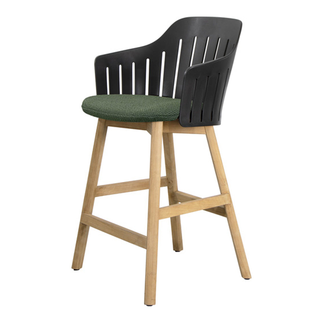 Choice Outdoor Counter Chair - Wood Base - w/ Seat Cushion