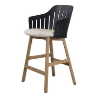 Choice Outdoor Counter Chair - Wood Base - w/ Seat Cushion