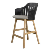 Choice Outdoor Counter Chair - Wood Base - w/ Seat Cushion