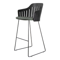 Choice Outdoor Bar Chair - Sled Base - w/ Seat Cushion