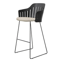 Choice Outdoor Bar Chair - Sled Base - w/ Seat Cushion