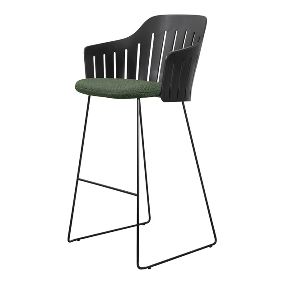 Choice Outdoor Bar Chair - Sled Base - w/ Seat Cushion