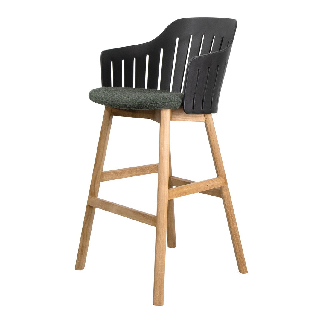 Choice Bar Chair - Wood Base - w/ Seat Cushion