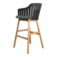 Choice Bar Chair - Wood Base - w/ Seat Cushion