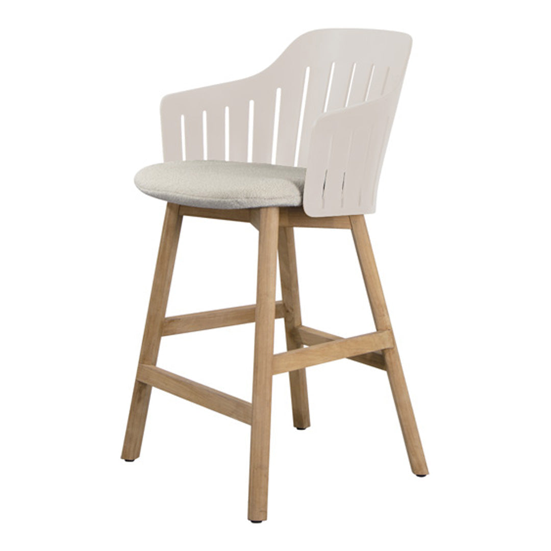 Choice Outdoor Counter Chair - Wood Base - w/ Seat Cushion
