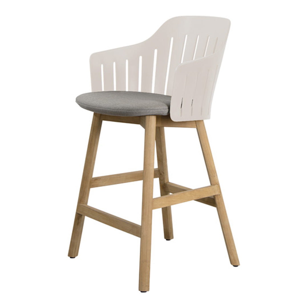 Choice Outdoor Counter Chair - Wood Base - w/ Seat Cushion
