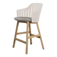 Choice Outdoor Counter Chair - Wood Base - w/ Seat Cushion