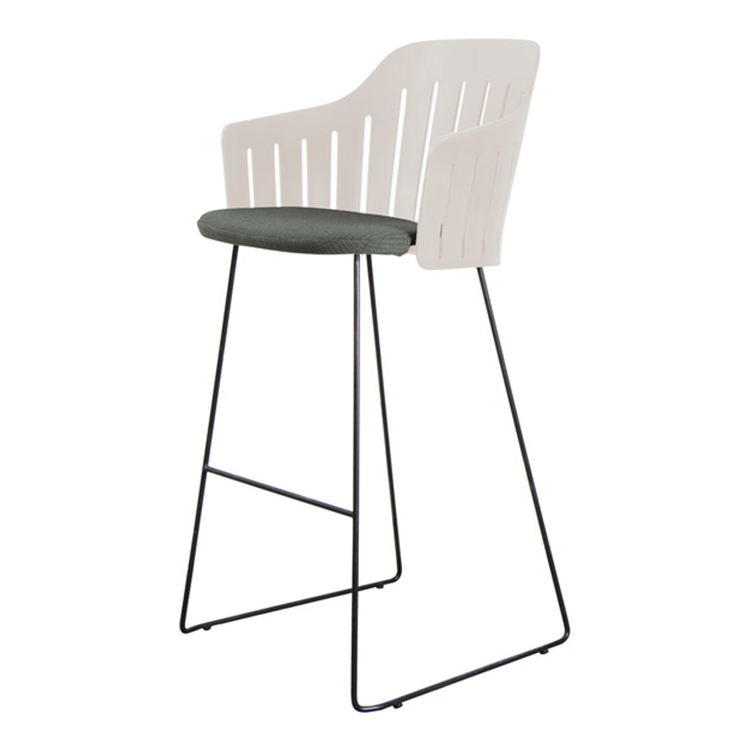 Choice Outdoor Bar Chair - Sled Base - w/ Seat Cushion