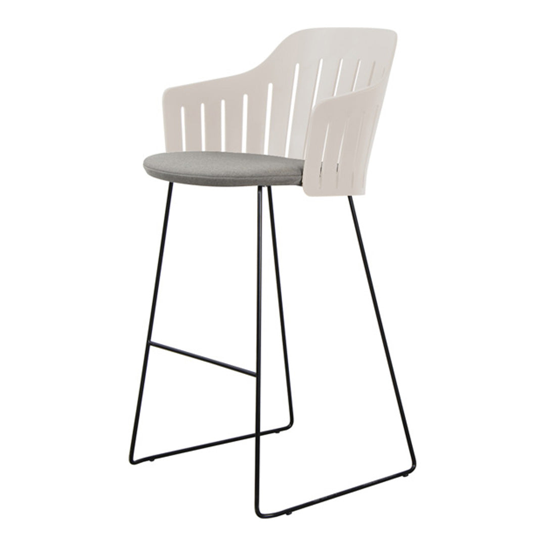 Choice Outdoor Bar Chair - Sled Base - w/ Seat Cushion