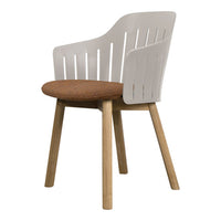 Choice Outdoor Chair - Wood Base - w/ Seat Cushion