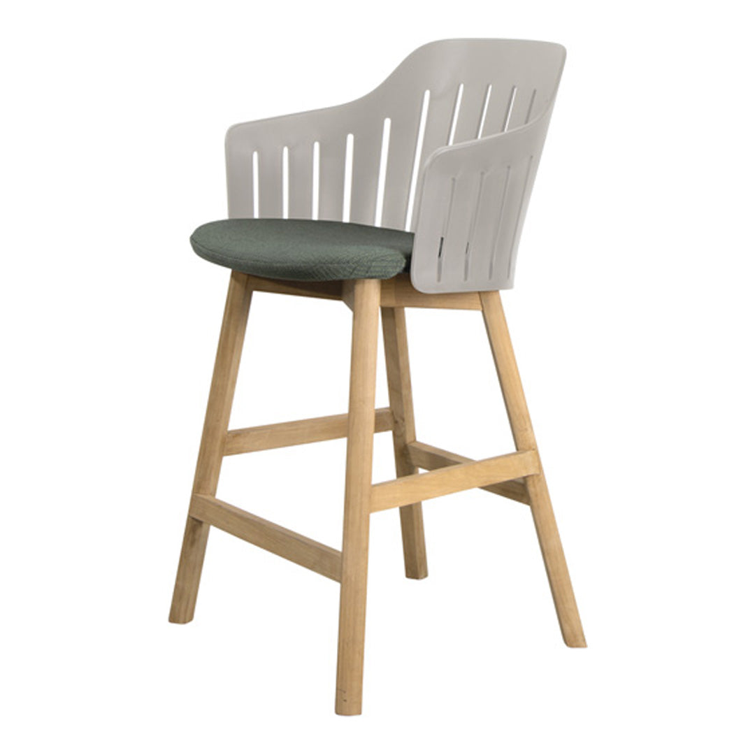 Choice Outdoor Counter Chair - Wood Base - w/ Seat Cushion