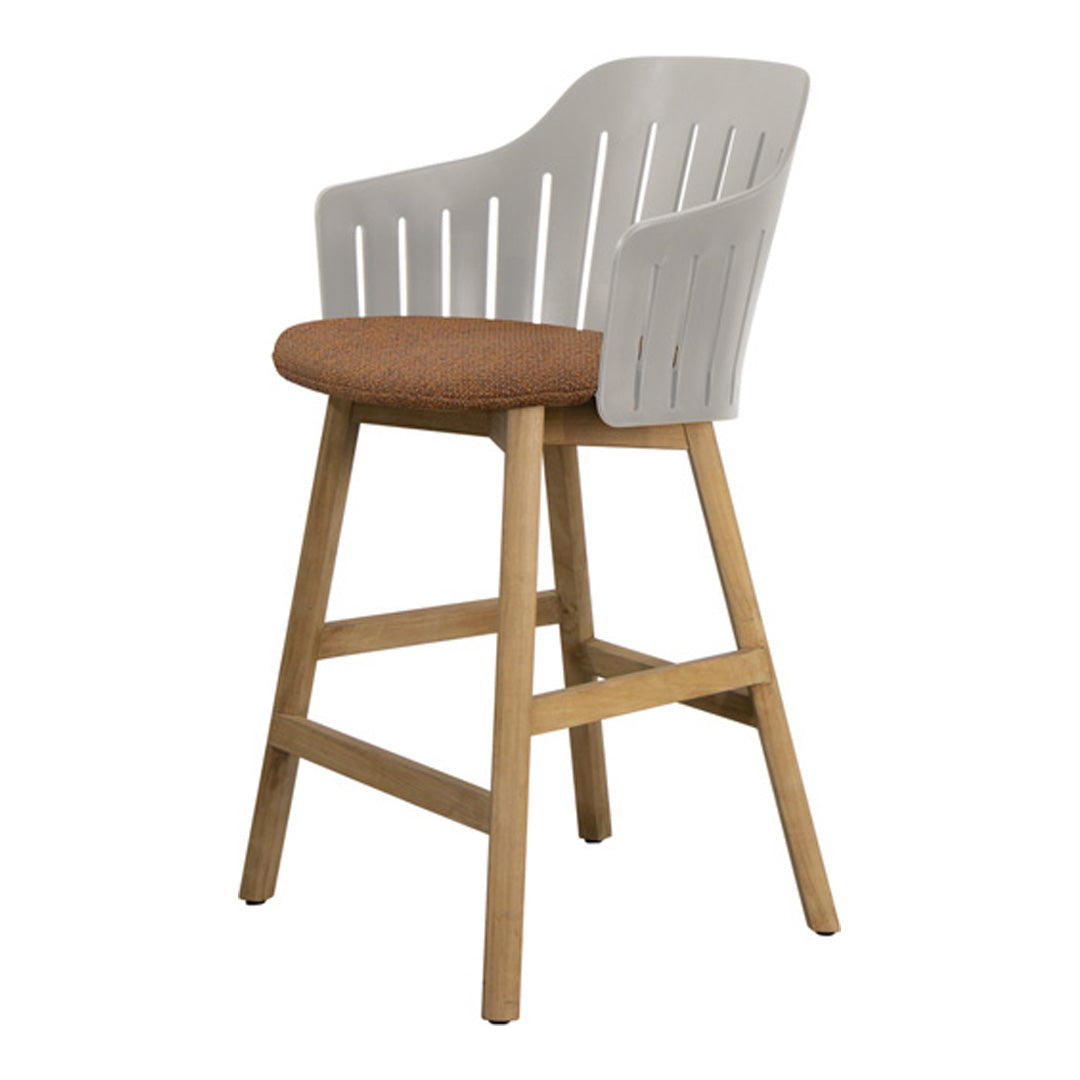 Choice Outdoor Counter Chair - Wood Base - w/ Seat Cushion