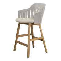Choice Outdoor Counter Chair - Wood Base - w/ Seat Cushion
