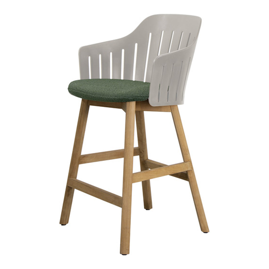 Choice Outdoor Counter Chair - Wood Base - w/ Seat Cushion