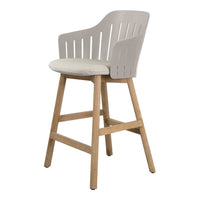 Choice Outdoor Counter Chair - Wood Base - w/ Seat Cushion