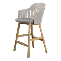 Choice Outdoor Counter Chair - Wood Base - w/ Seat Cushion