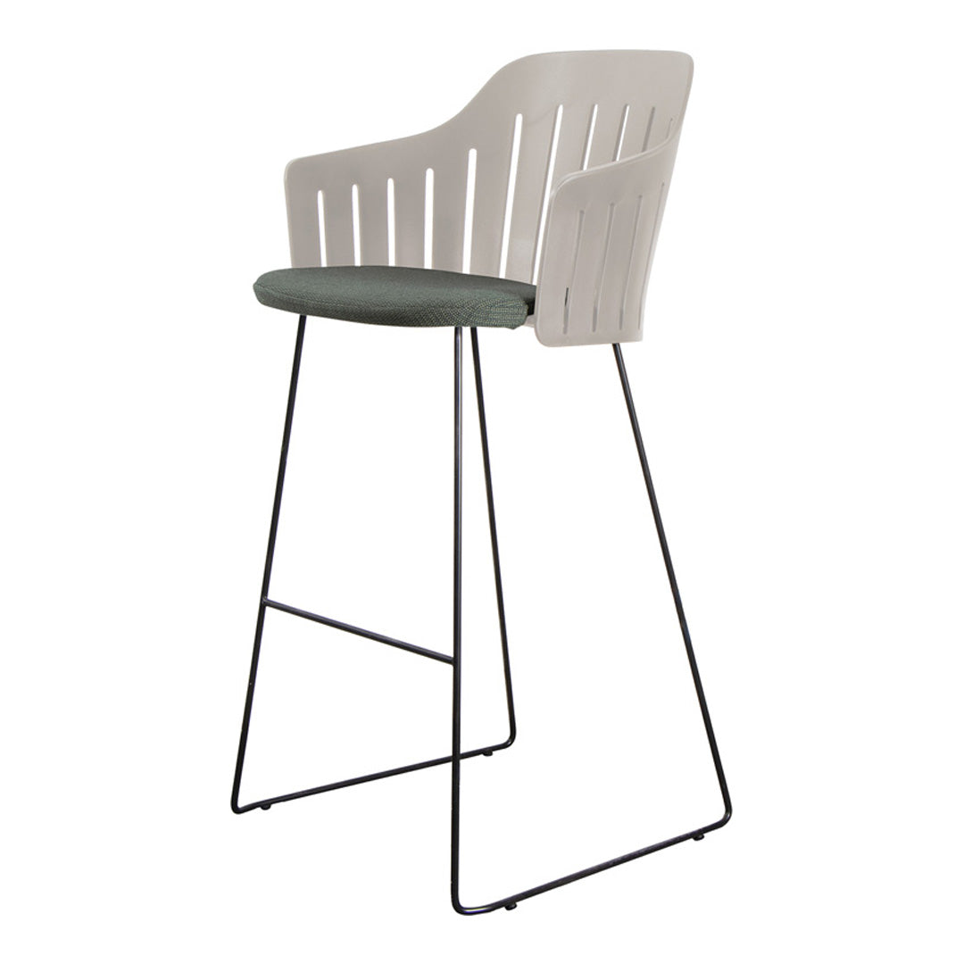 Choice Outdoor Bar Chair - Sled Base - w/ Seat Cushion