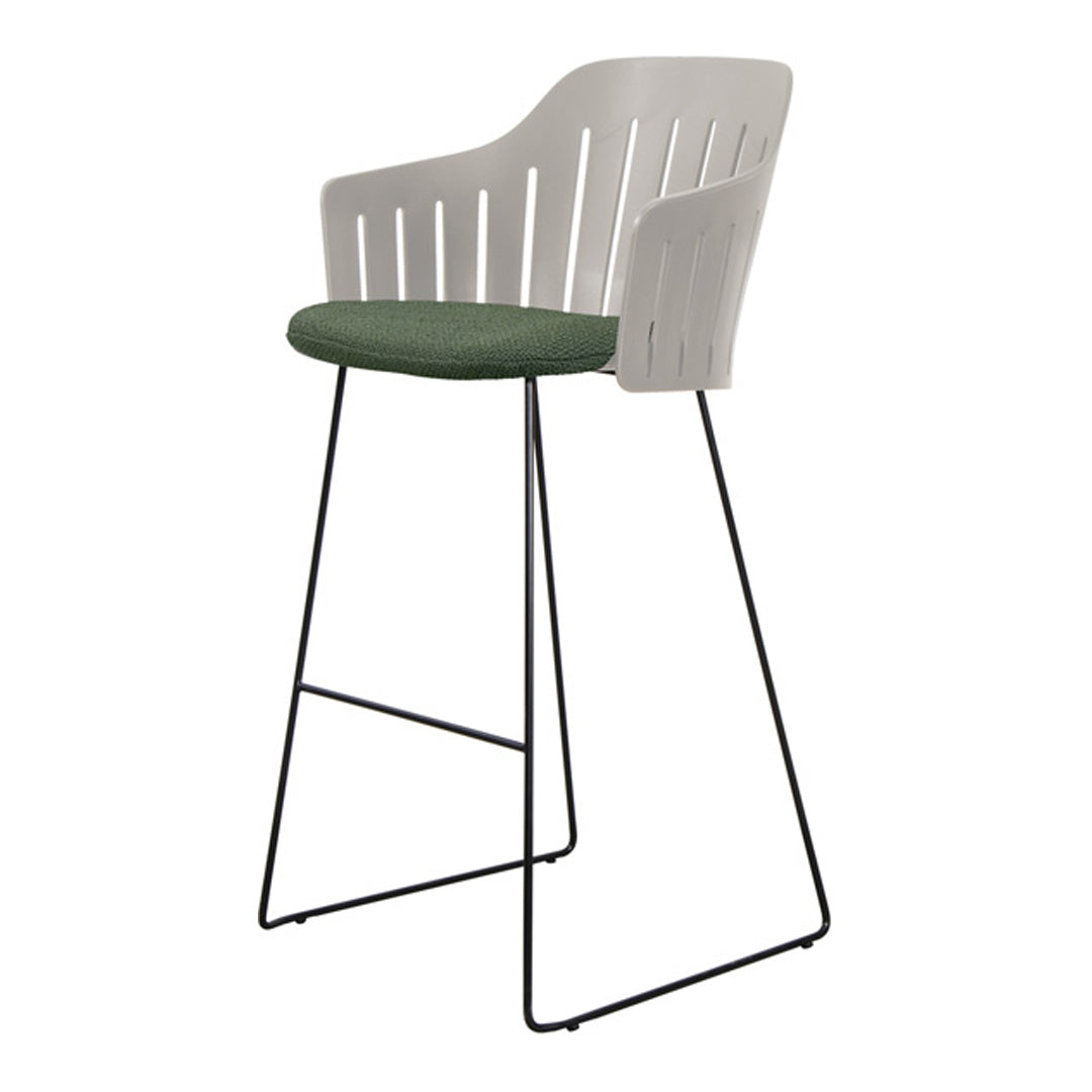 Choice Outdoor Bar Chair - Sled Base - w/ Seat Cushion