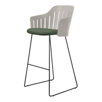 Choice Outdoor Bar Chair - Sled Base - w/ Seat Cushion