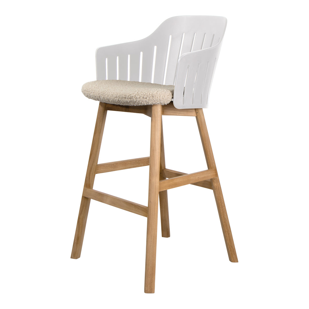 Choice Bar Chair - Wood Base - w/ Seat Cushion
