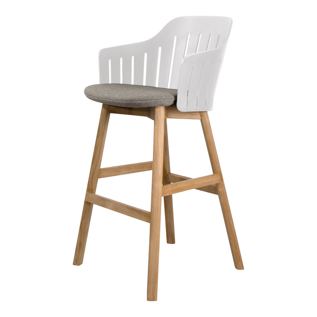 Choice Bar Chair - Wood Base - w/ Seat Cushion