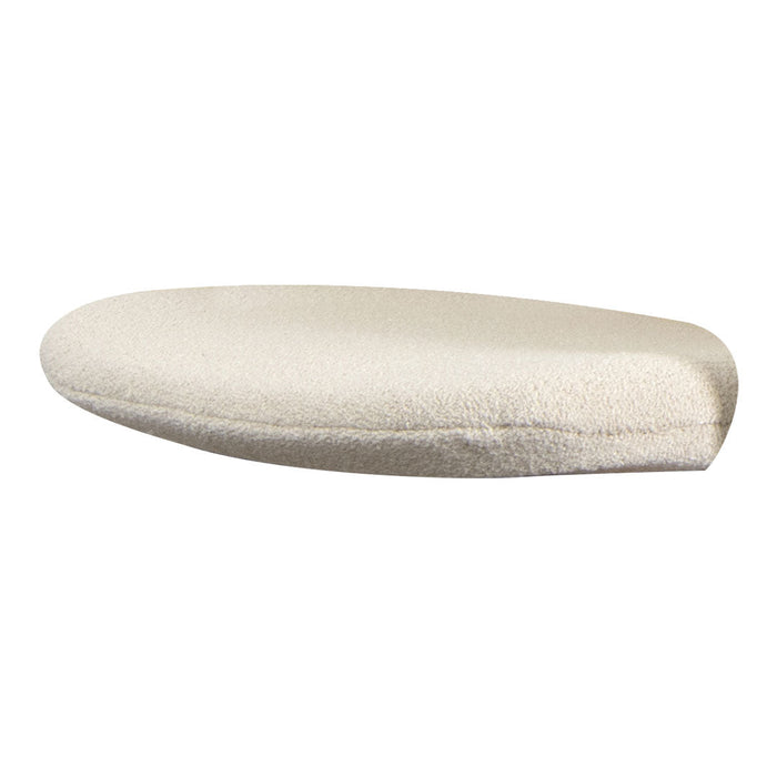 Cream-colored, smooth surface with a soft texture, ideal for a cozy and modern aesthetic. Perfect for home decor.