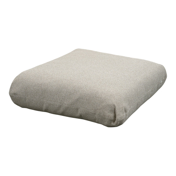Light gray cushion with a smooth, textured fabric, perfect for minimalist decor.