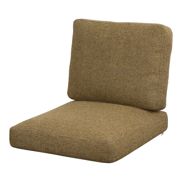 Brown textured cushion with a subtle woven pattern, perfect for modern or rustic decor.