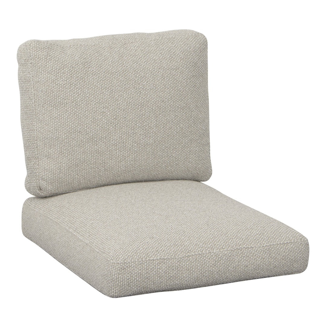 Light gray dual cushion with a textured surface, perfect for modern seating arrangements.